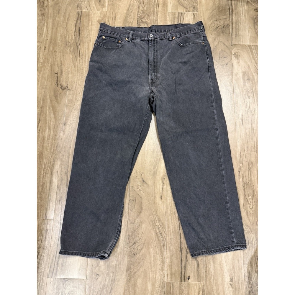 Levi 550 Men's Jeans 42x30 Relaxed Fit Med Black Straight Leg Denim